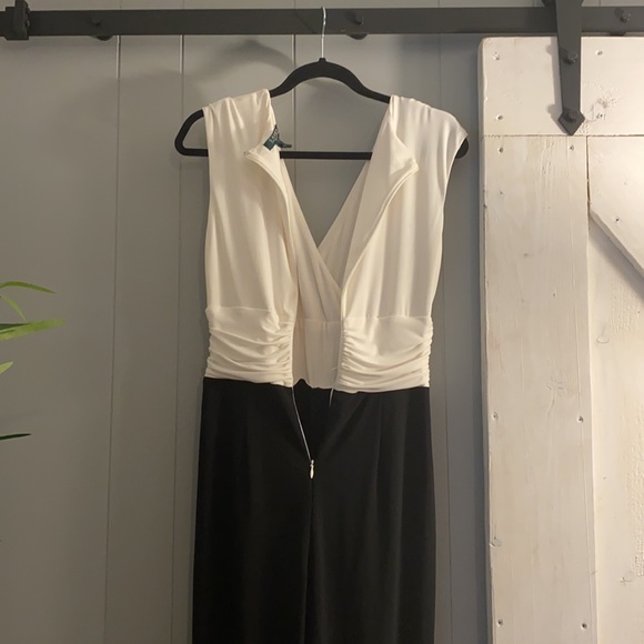Ralph Lauren White/Black Jumpsuit - size 8 - Picture 7 of 7